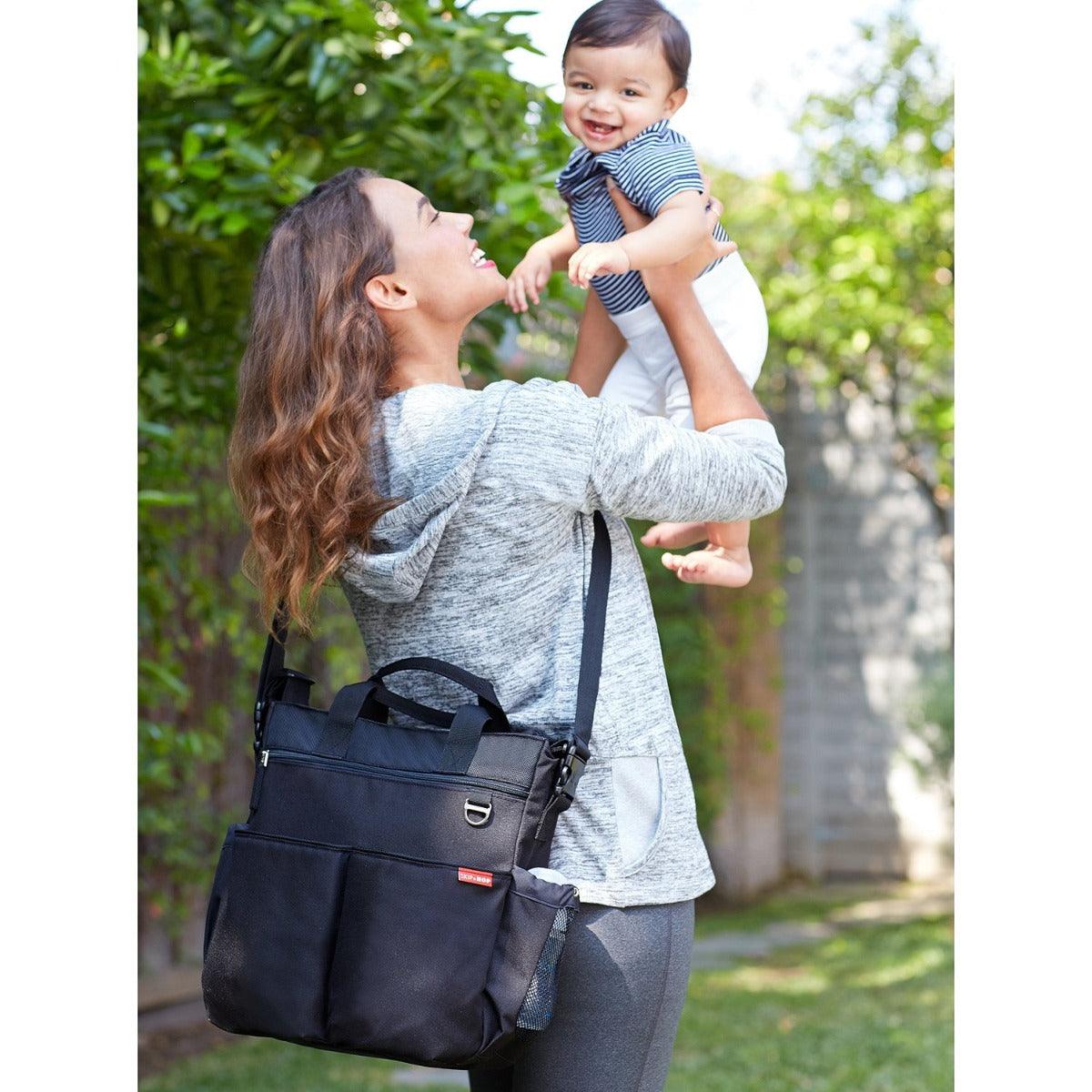 Skip Hop Duo Signature Black - Diaper Bags For Ages 0-2 Years