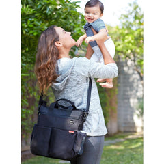 Skip Hop Duo Signature Black - Diaper Bags For Ages 0-2 Years