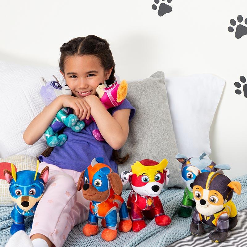 Paw Patrol 8-Inch Mighty Pups Super PAWs Chase Plush