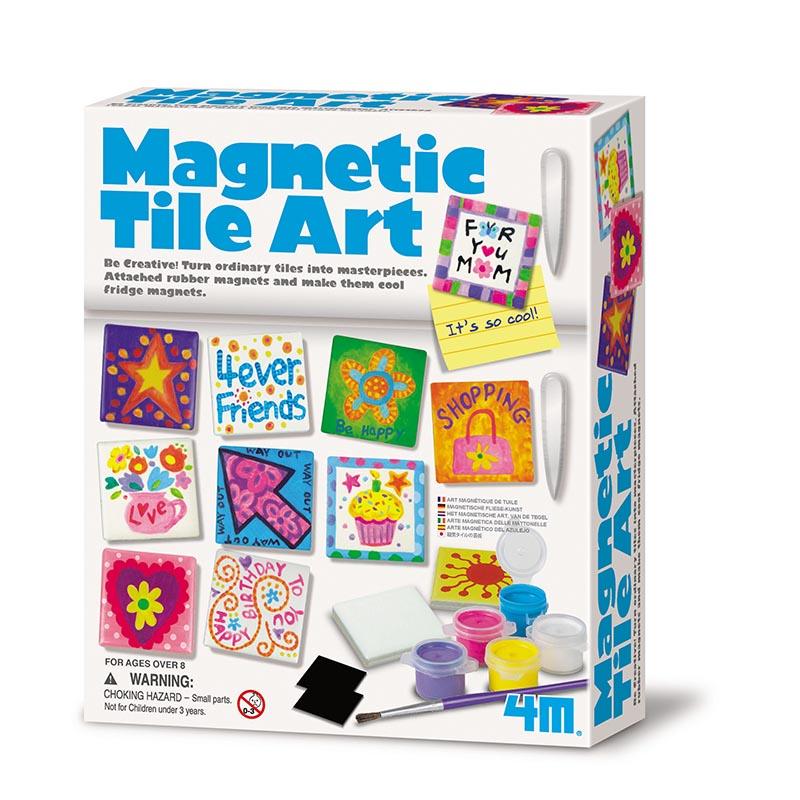 4M Magnetic Tile Art (Multi Color)