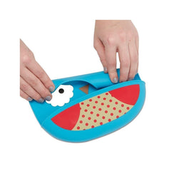 Skip Hop Zoo Fold & Go Silicone Bib Owl - Feeding Accessory For Ages 1-3 Years