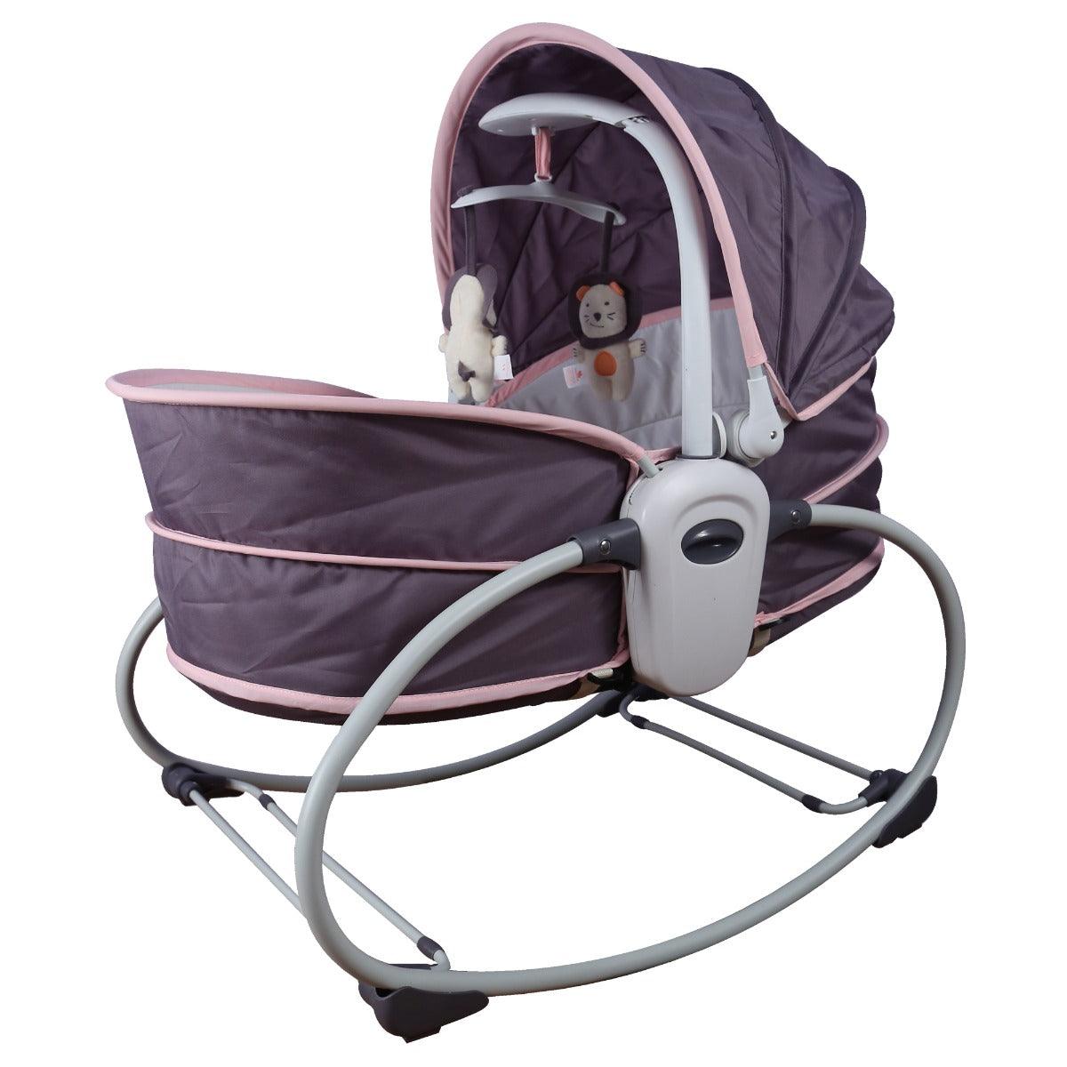 Mastela 5 In 1 Rocker & Bassinet Pink - For Ages 0-4 Years