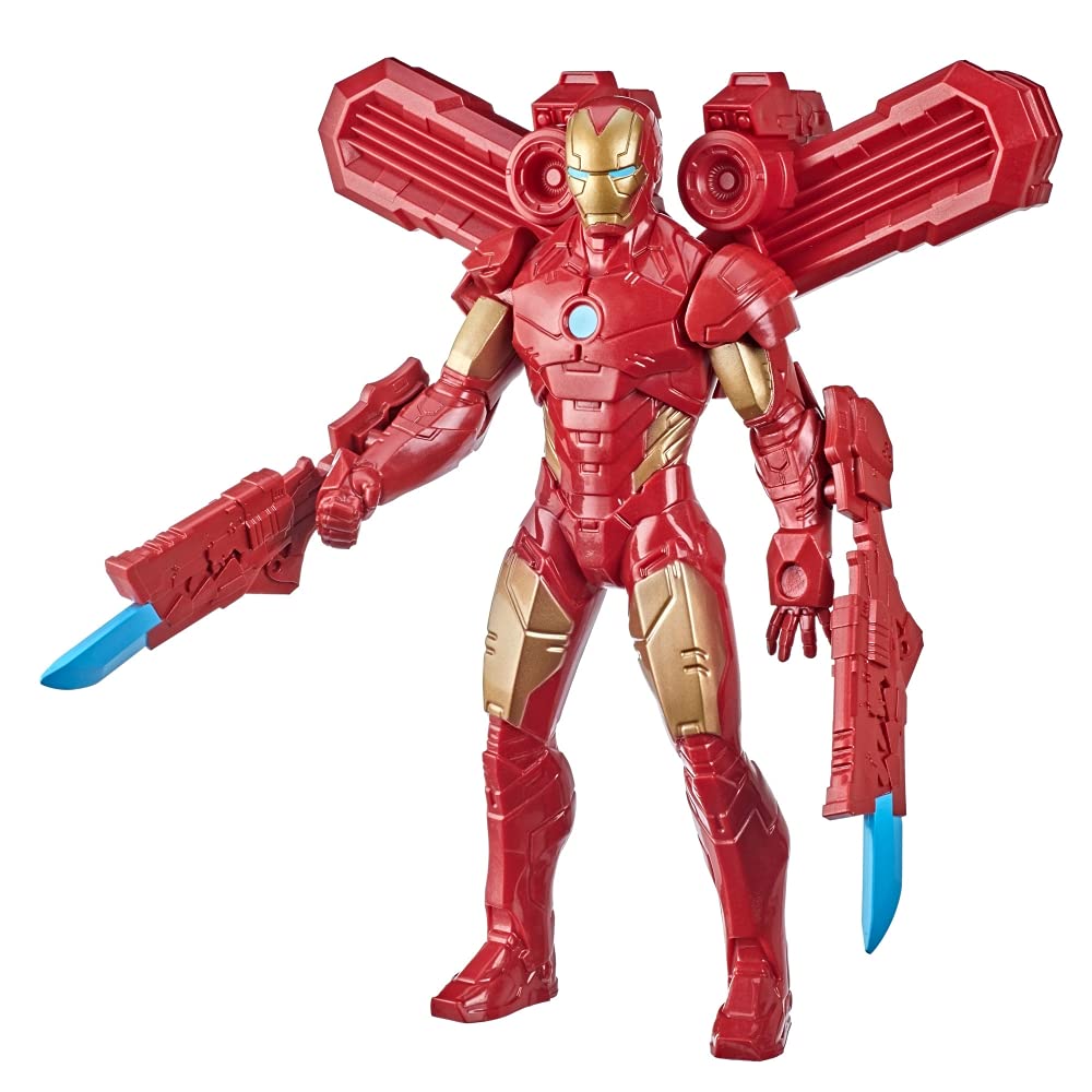 Marvel 9.5-inch Scale Collectible Super Heroes Iron Man Action Figure with 3 Accessories for Kids Ages 4 and Up