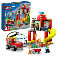 LEGO City Fire Station and Fire Engine Building Kit For Ages 4+