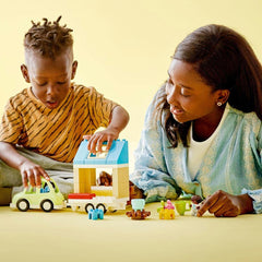 LEGO Duplo Town Family House on Wheels Building Kit For Ages 2+
