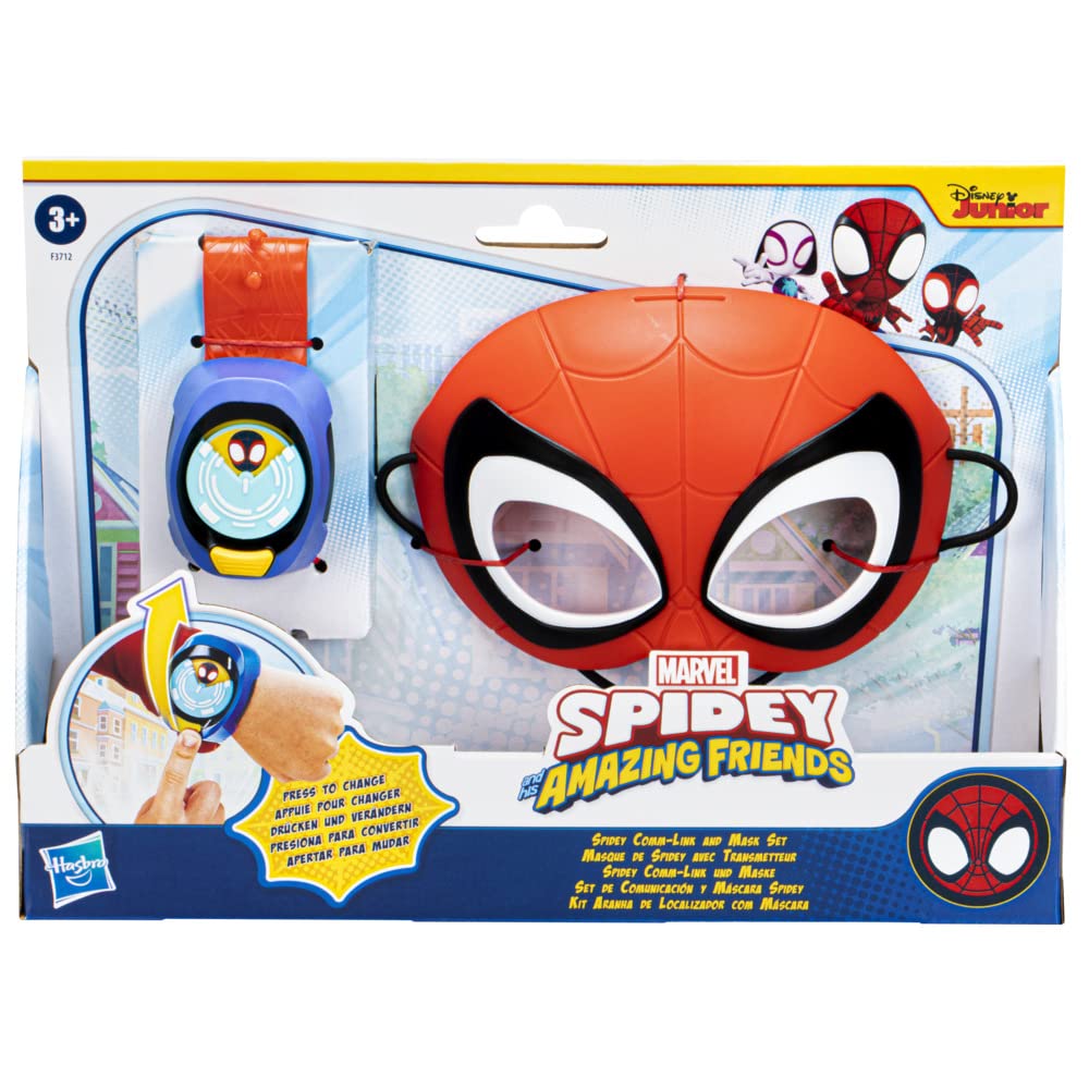 Marvel Spidey and His Amazing Friends Spidey Comm-Link and Mask Set Role Play Toy for Ages 3 and Up