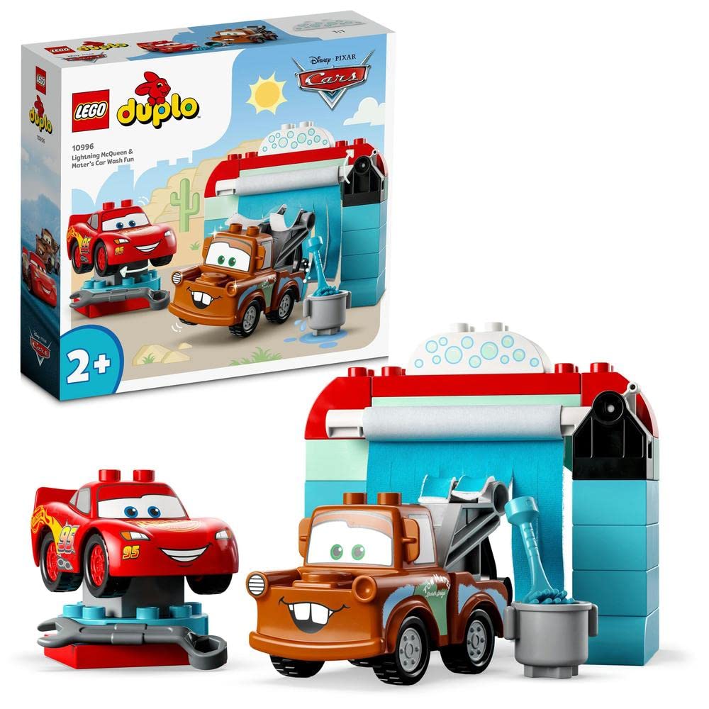 LEGO Duplo Disney and Pixar’s Cars Lightning McQueen & Mater’s Car Wash Fun Building Kit For Ages 2+