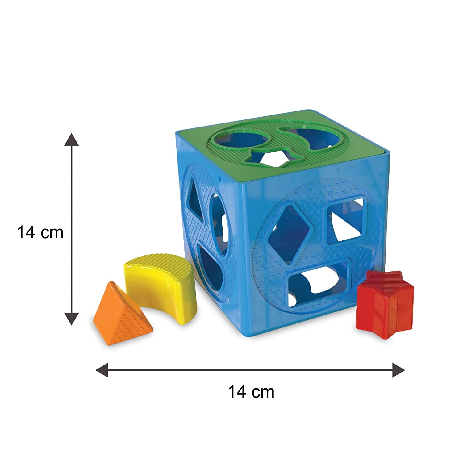 Funskool Giggles- 2 in 1 Shape Sorting Cube and Aeroplane Pull Along Toy Giftset for Toddlers