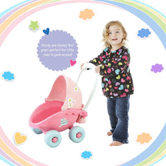 Funskool Giggles My Little Buggy, Pink Push & Drive Buggy for 18 Months & Above
