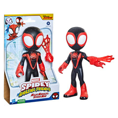 Marvel Spidey and His Amazing Friends Supersized 9-Inch Miles Morales Action Figure for Kids Ages 3 and Up