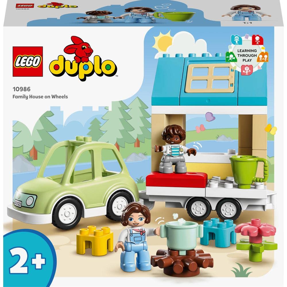 LEGO Duplo Town Family House on Wheels Building Kit For Ages 2+