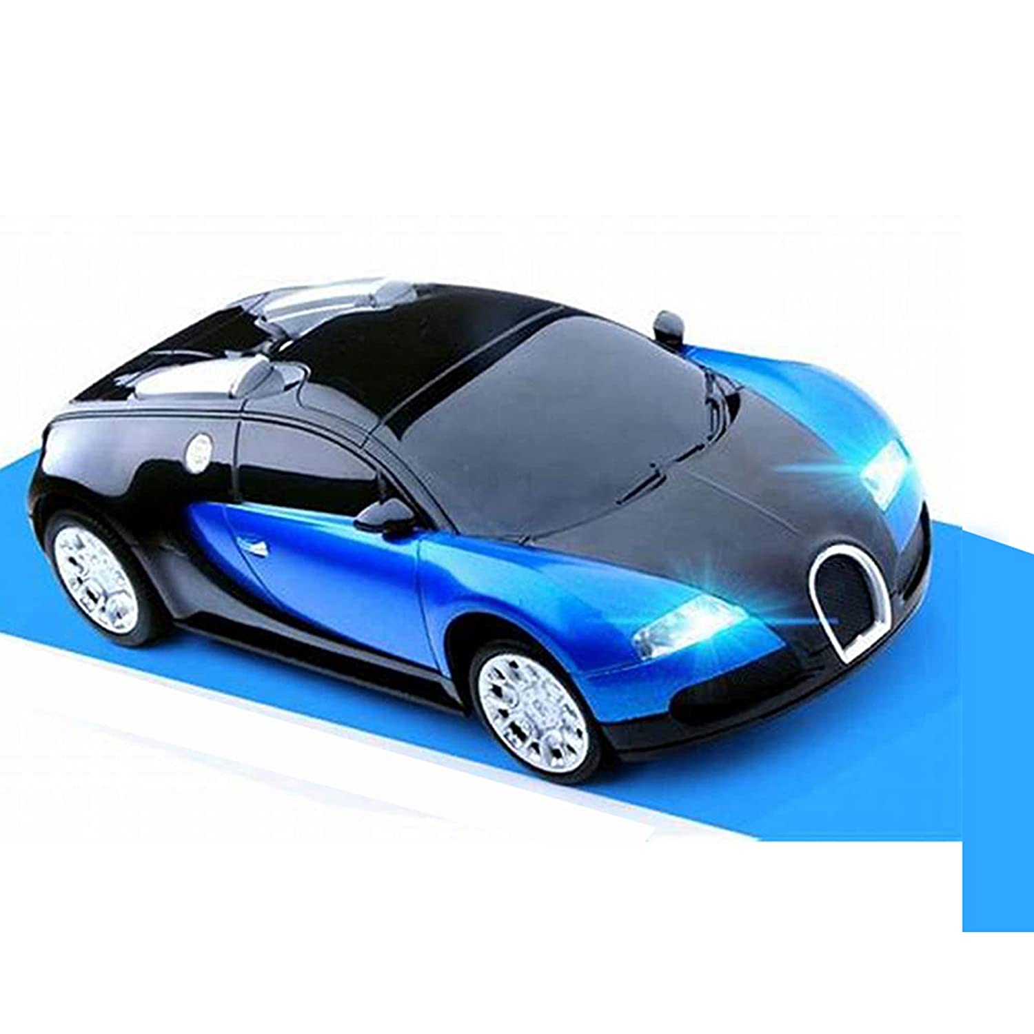 Playzu R/C 1:24 Scale Sports Vehicle, Blue & Black - Remote Control Car for Kids Ages 6+