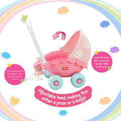 Funskool Giggles My Little Buggy, Pink Push & Drive Buggy for 18 Months & Above