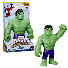 Marvel Spidey and His Amazing Friends Supersized 9-Inch Hulk Action Figure for Kids Ages 3 and Up