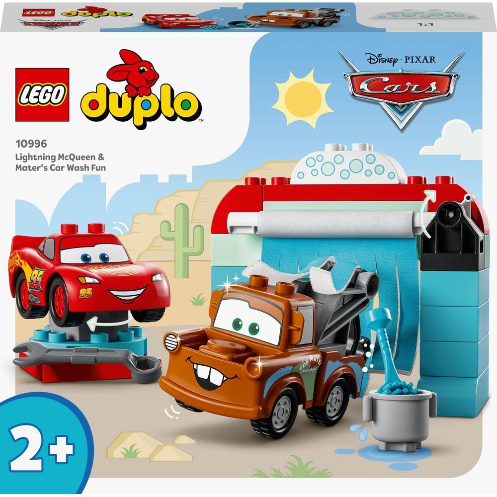 LEGO Duplo Disney and Pixar’s Cars Lightning McQueen & Mater’s Car Wash Fun Building Kit For Ages 2+