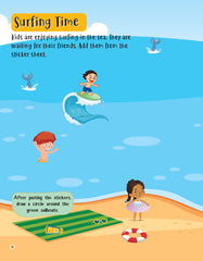 Dreamland 555 Stickers, Sea, Sun and Play - An Activity Book for Kids Ages 3+