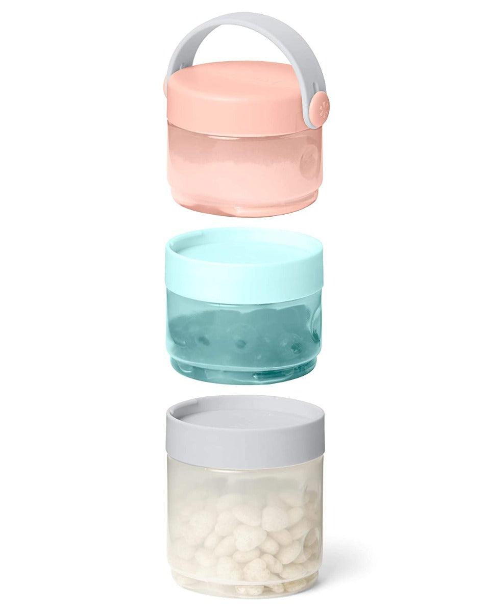 Skip Hop Grab & Go Food Storage Tower Multicolor - Weaning Accessory For Ages 0-3 Years