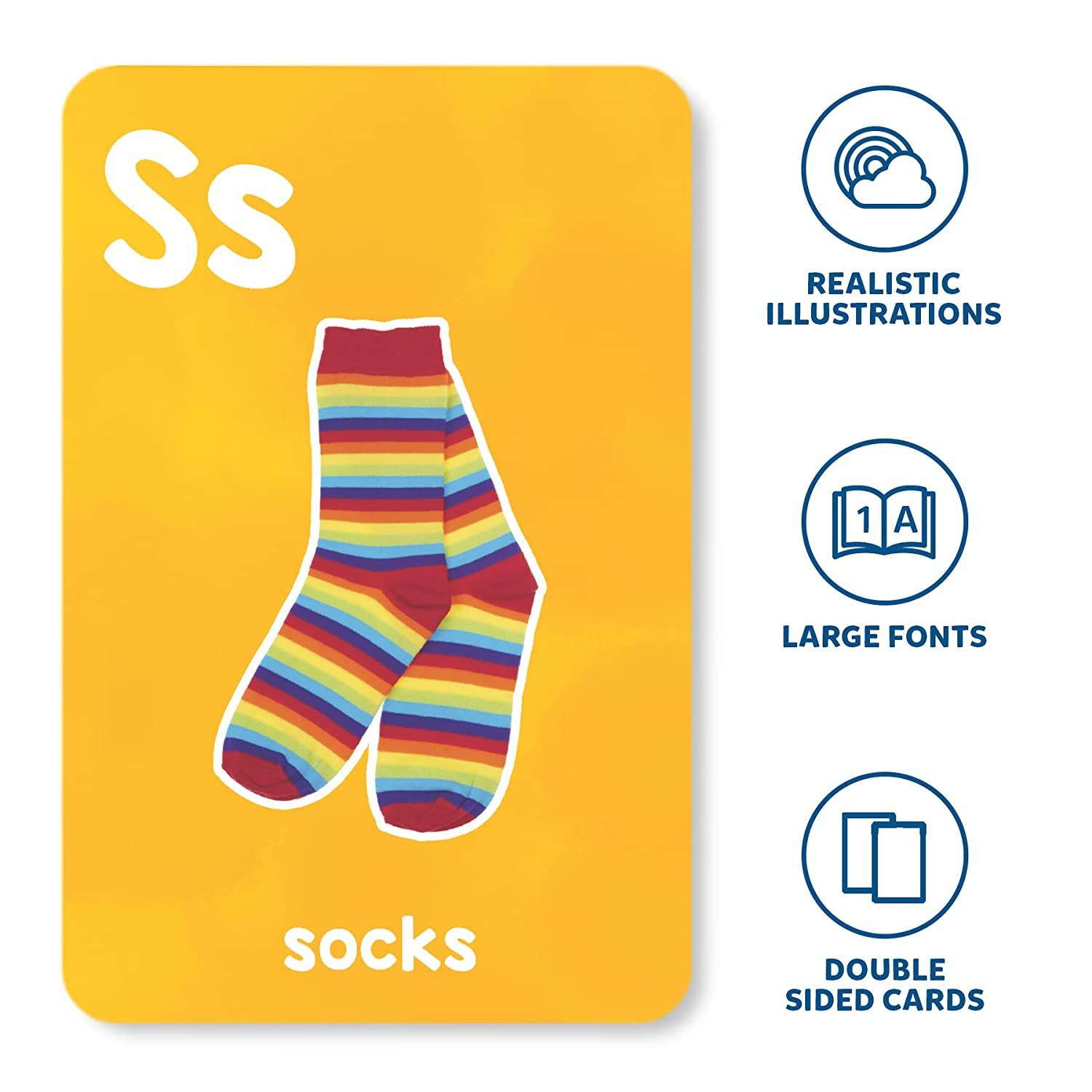 Skillmatics Letters & First 100 Words - 3 in 1 Educational Flash Cards for Ages 2+ - FunCorp India