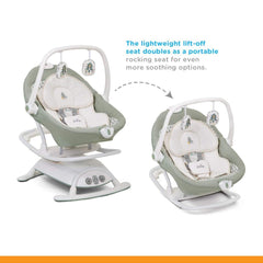 Joie Sansa 2 in1 Electric Swing Wild Island - Rocker and Bouncer with Three Position Recline for Toddler Ages 0-1 Years