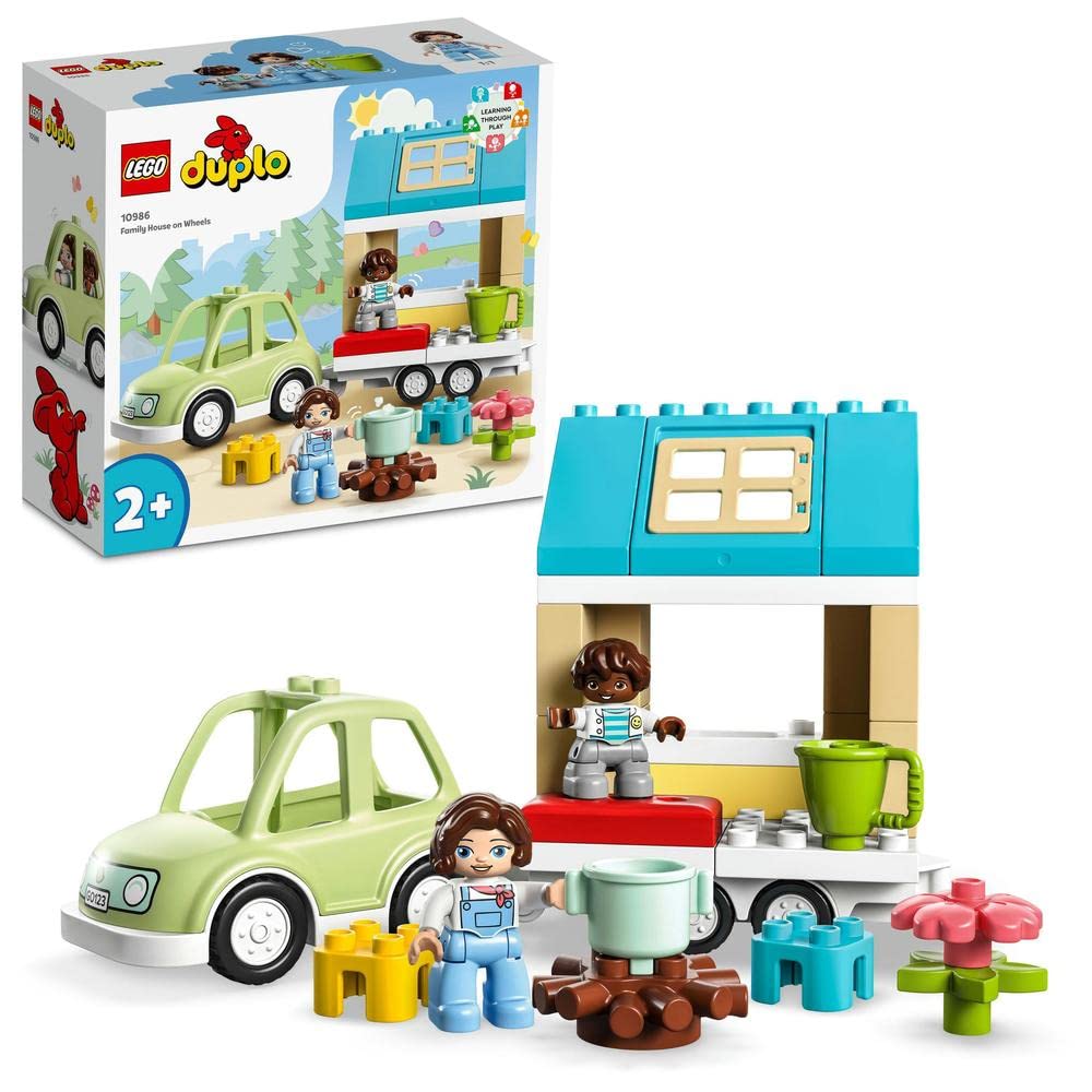 LEGO Duplo Town Family House on Wheels Building Kit For Ages 2+