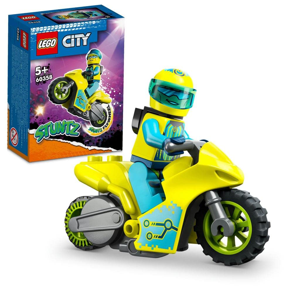 LEGO City Cyber Stunt Bike Building Kit For Ages 5+
