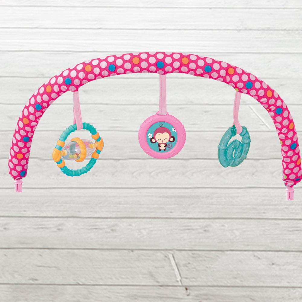 Mastela Music Vibrations Bouncer Pink - For Ages 0-1 Years