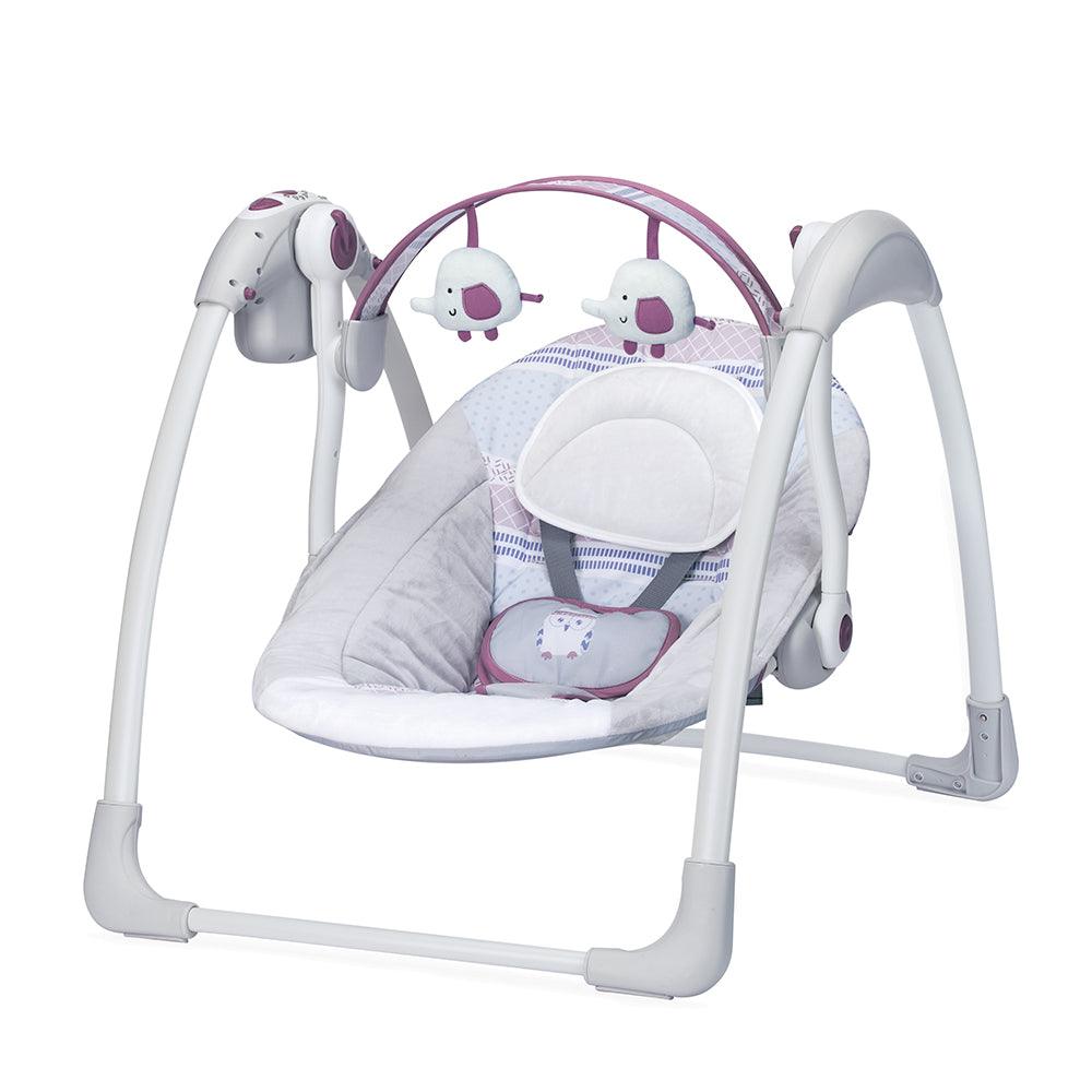 Mastela Deluxe Portable Swing Grey - For Ages 0-2 Years