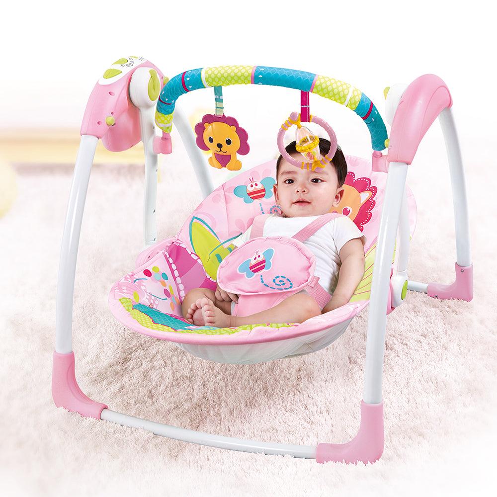 Mastela Deluxe Portable Swing Baby Pink - For Ages 0-2 Years