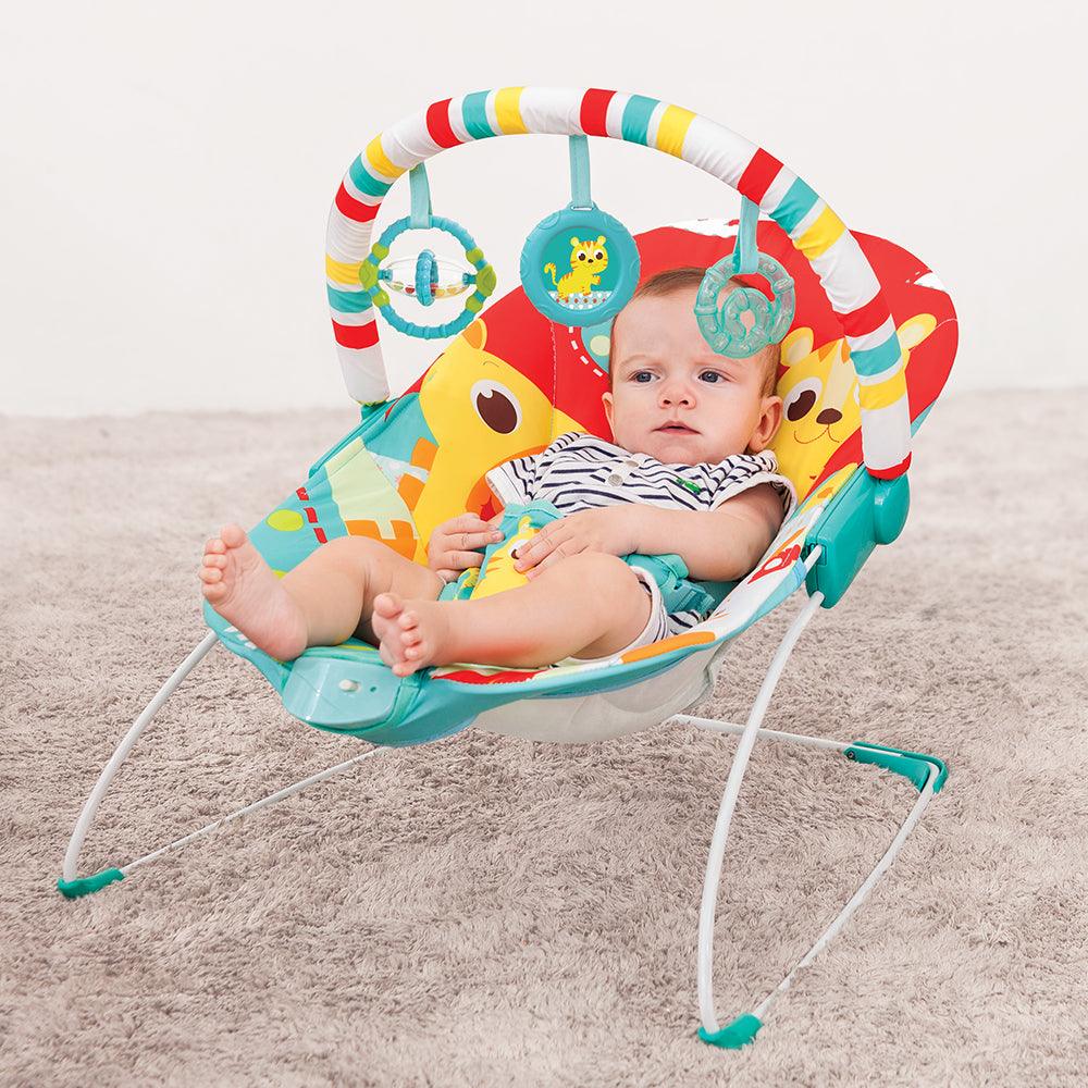 Mastela Soothing Vibration Bouncer Red - For Ages 0-1 Years