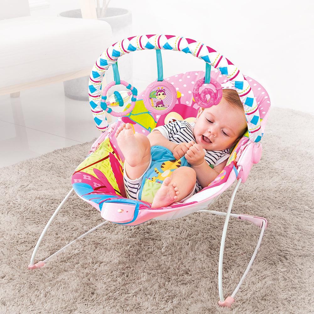 Mastela Soothing Vibration Bouncer Pink - For Ages 0-1 Years