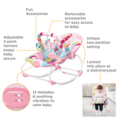 Mastela Baby Rocker Baby Pink P2 - For Ages 0-3 Years