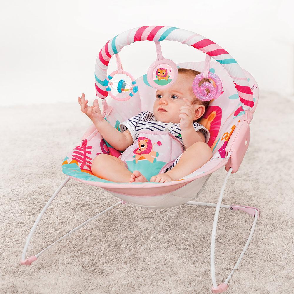 Mastela Music Vibrations Bouncer Baby Pink - For Ages 0-1 Years