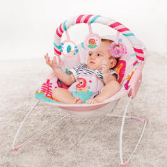 Mastela Music Vibrations Bouncer Baby Pink - For Ages 0-1 Years