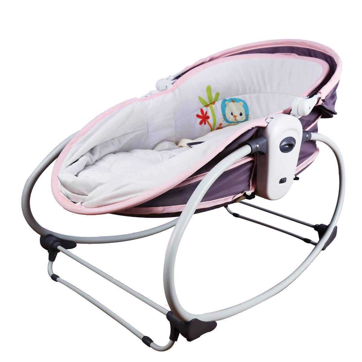 Mastela 5 In 1 Rocker & Bassinet Pink - For Ages 0-4 Years