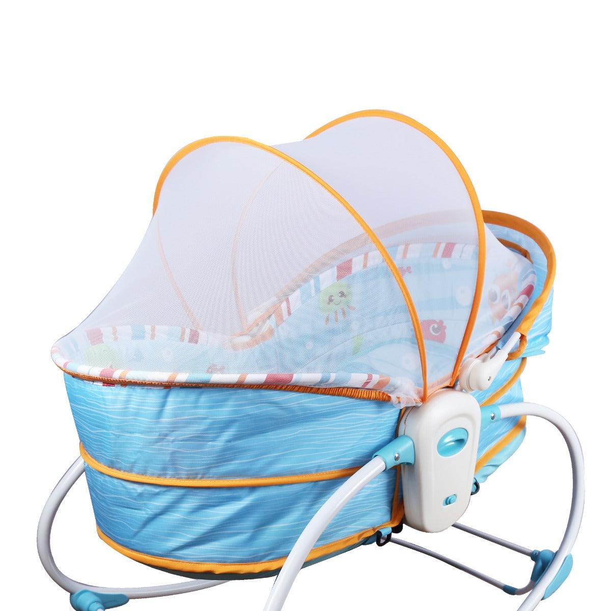 Mastela 5 In 1 Rocker & Bassinet Aqua - For Ages 0-4 Years