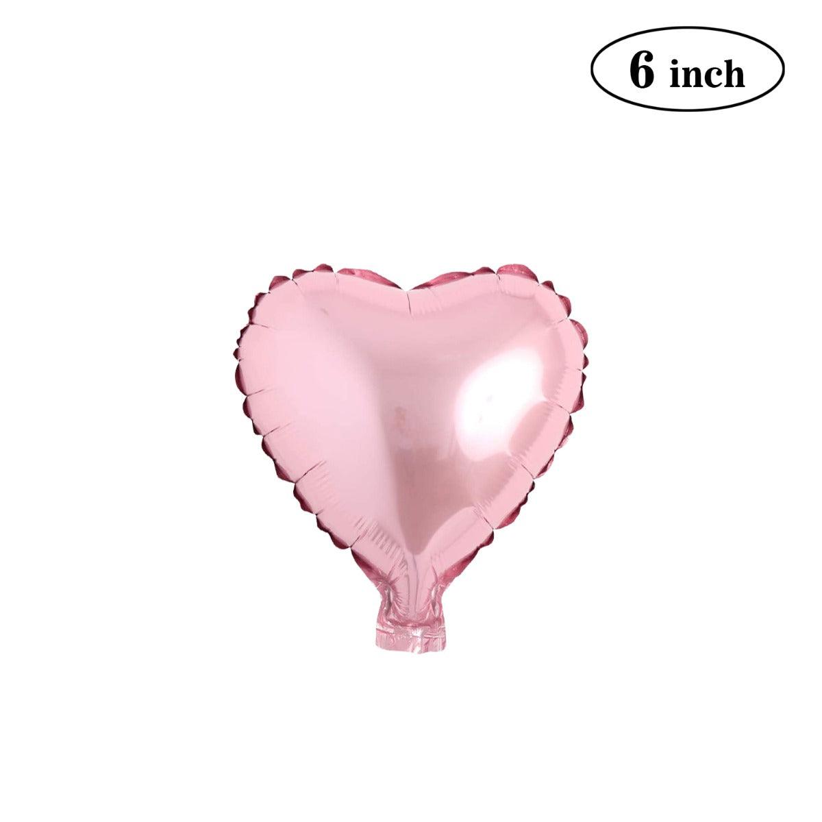 PartyCorp 6 Inch Pink Heart Foil Balloon, 1 pc