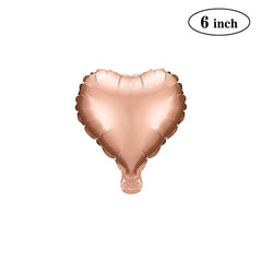 PartyCorp 6 Inch Rose Gold Heart Foil Balloon, 1 pc
