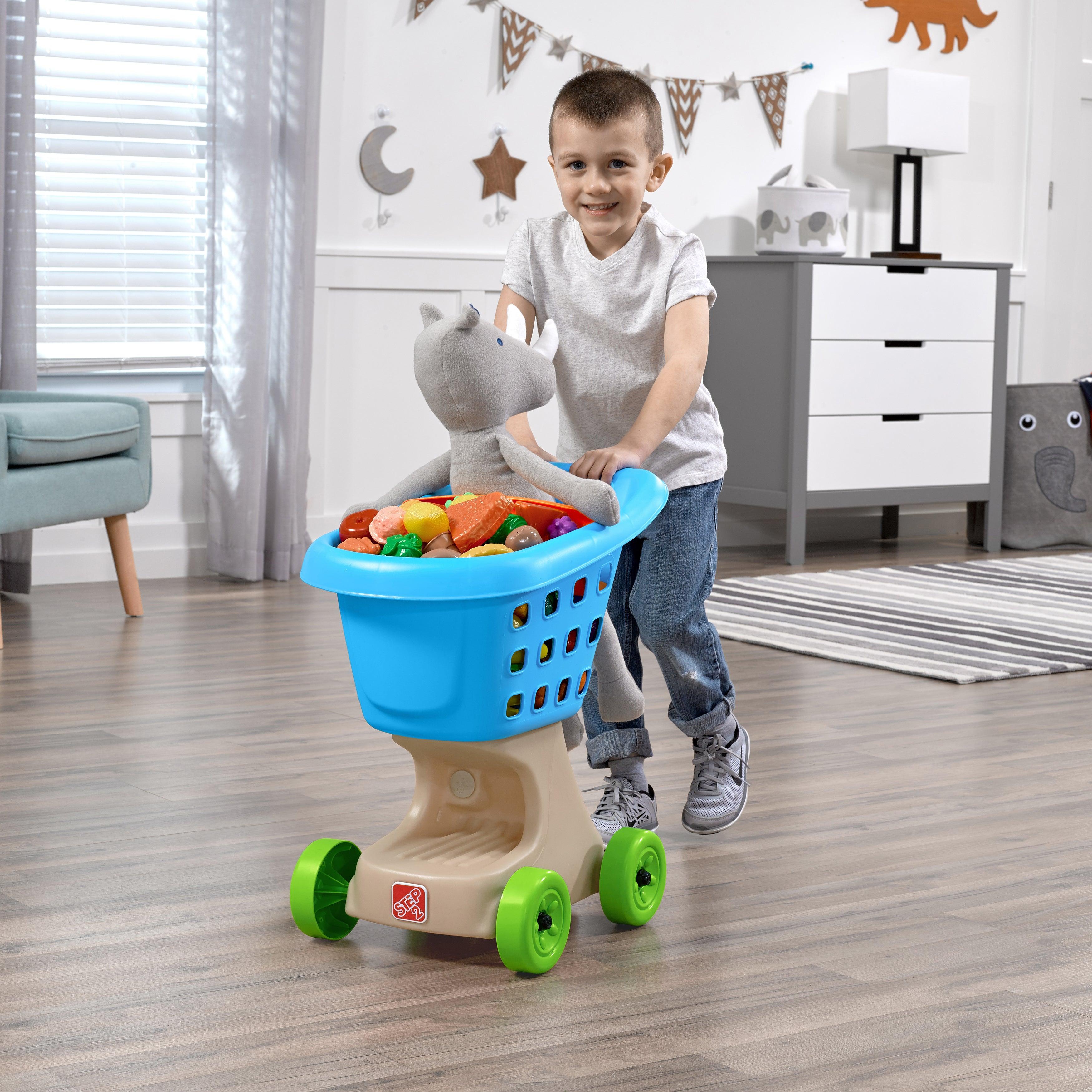 Step2 Little Helper's Shopping Cart for Kids, Blue - FunCorp India