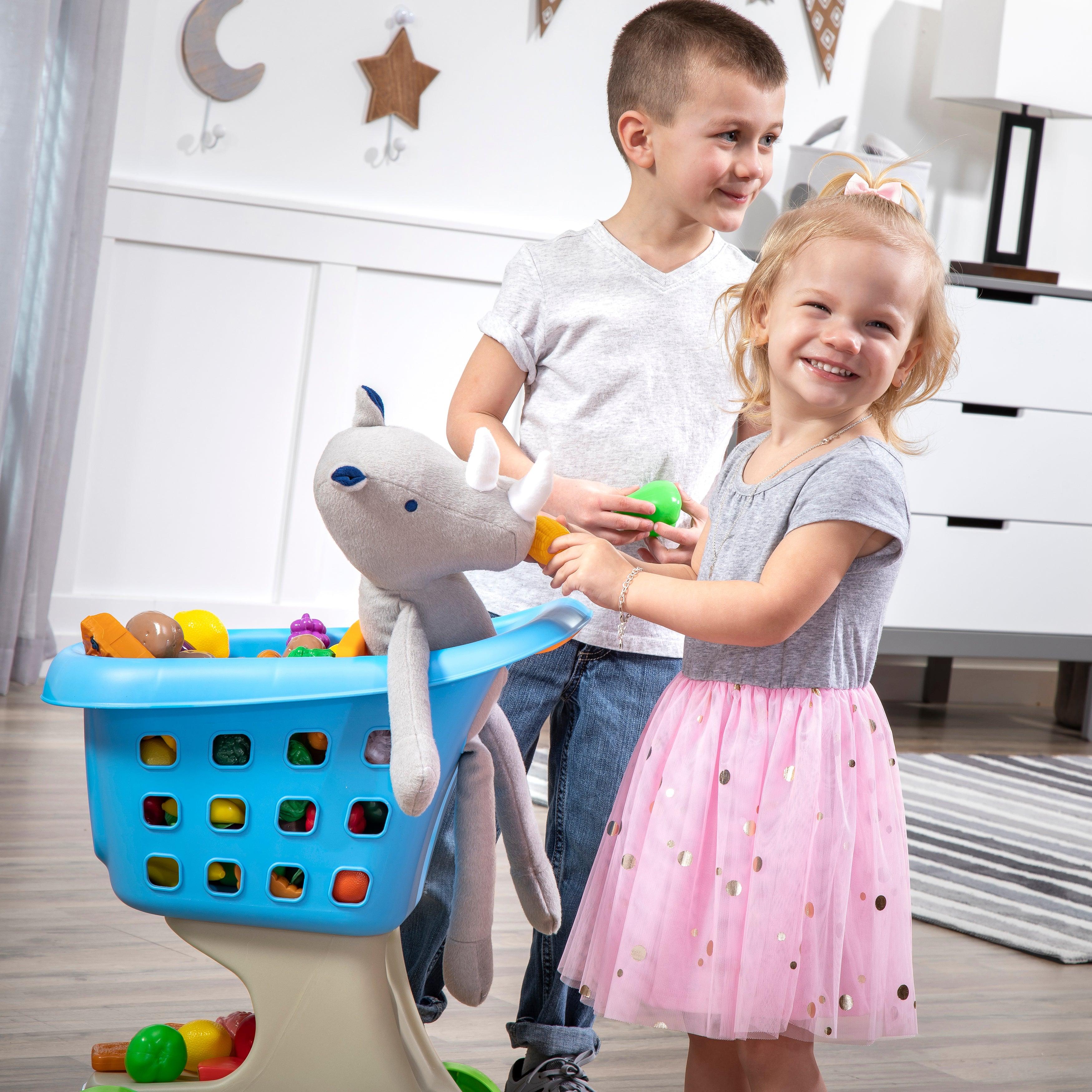 Step2 Little Helper's Shopping Cart for Kids, Blue - FunCorp India