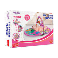 Funskool Giggles 3 In 1 Deluxe Playgym, Pink For Ages 0-3 Years