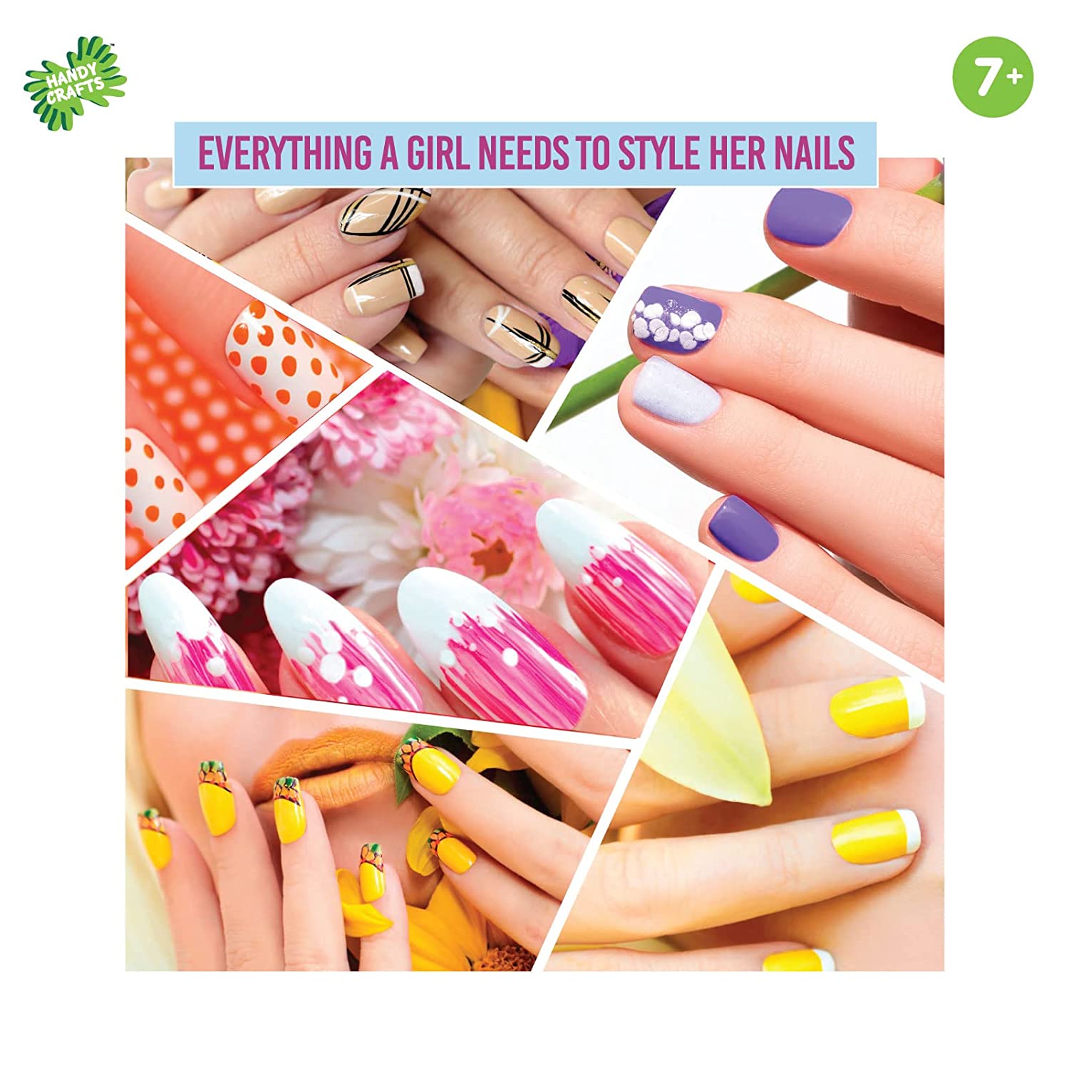 Funskool Handycrafts Nail Design Studio DIY Activity Kit for Girls Ages 7 and Above
