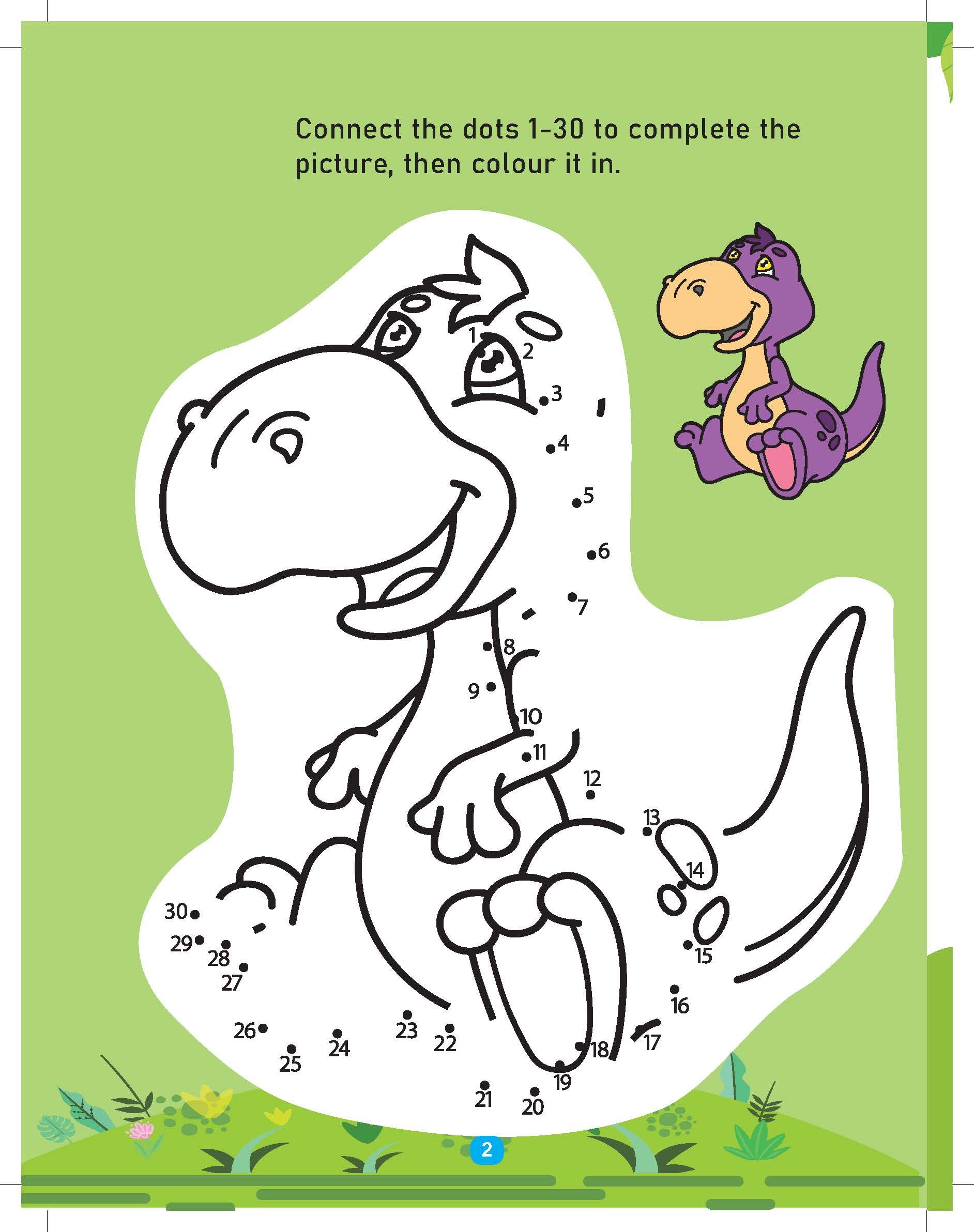 Dreamland Dinosaur Activity and Colouring - An Activity Book for Kids Ages 2+