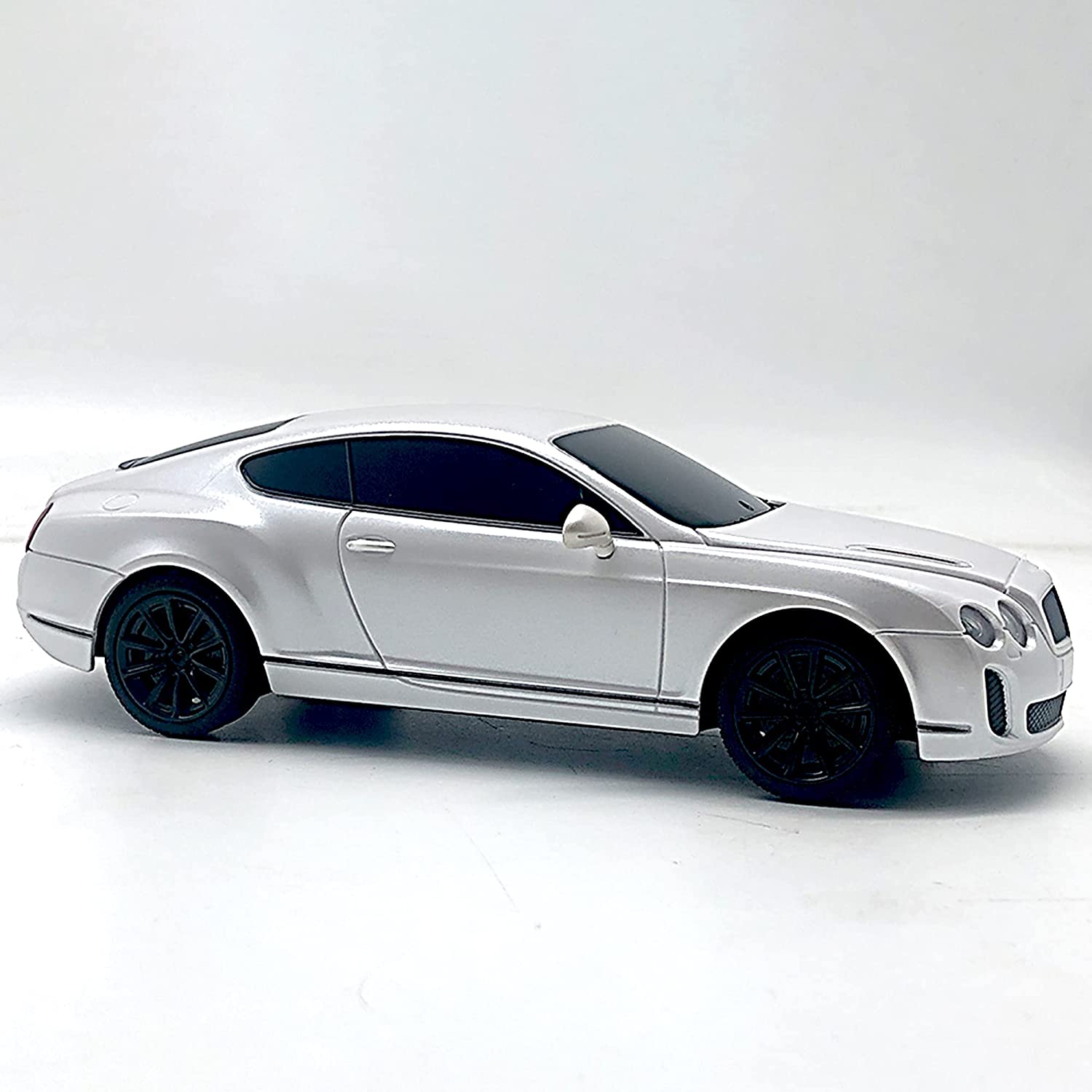 Playzu R/C 1:24 Scale Grand Tourer Vehicle, White - Remote Control Car for Kids Ages 6+