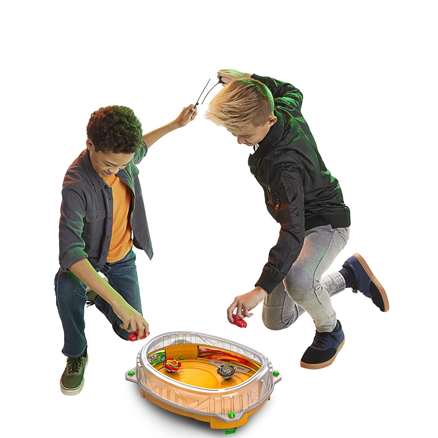 Beyblade Burst QuadDrive Cosmic Vector Battle Set with Beystadium, 2 Battling Top Toys and 2 Launchers for Ages 8 and Up