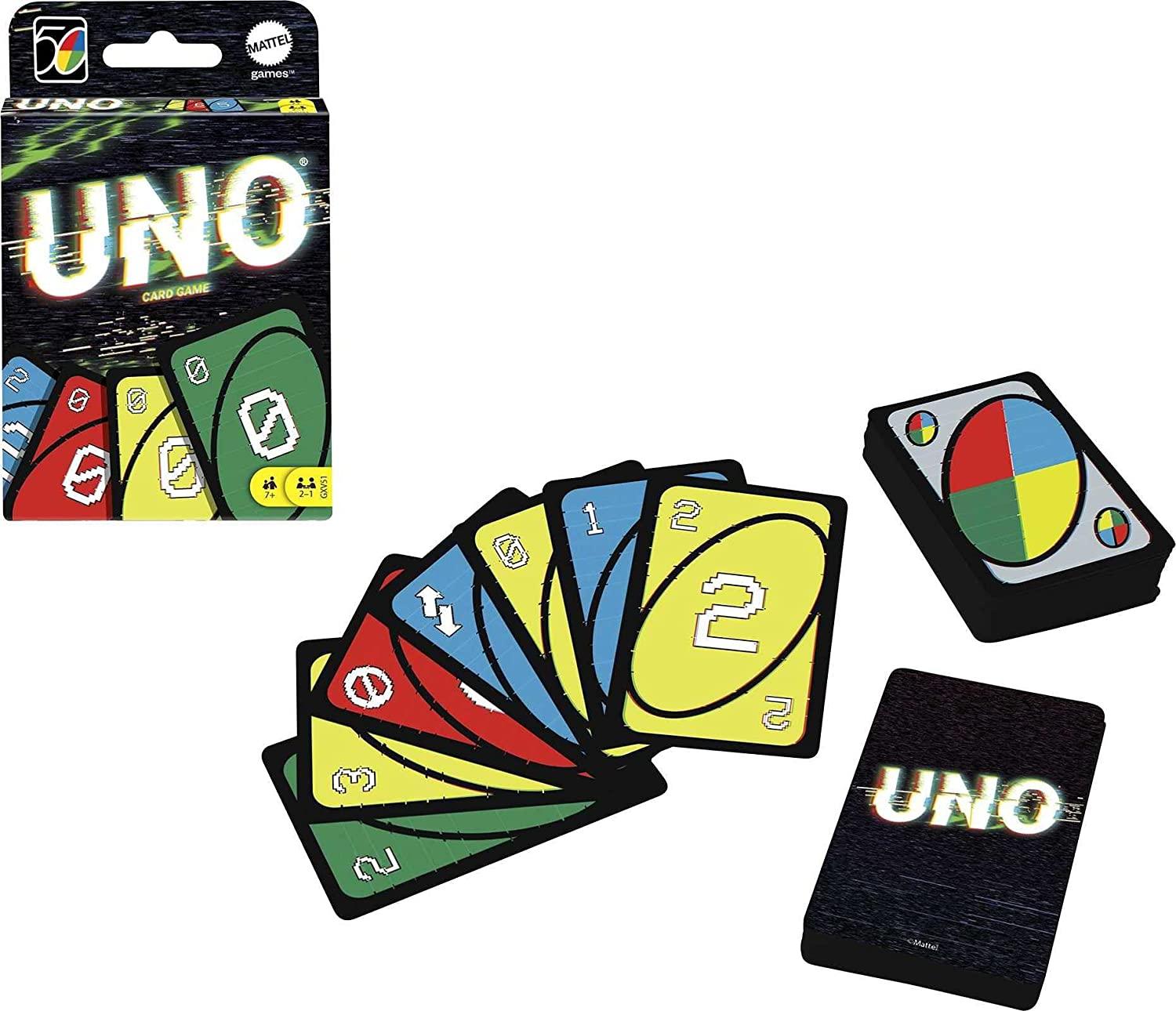 Mattel Games UNO Iconic 2000s Card game for Ages 7+ - FunCorp India