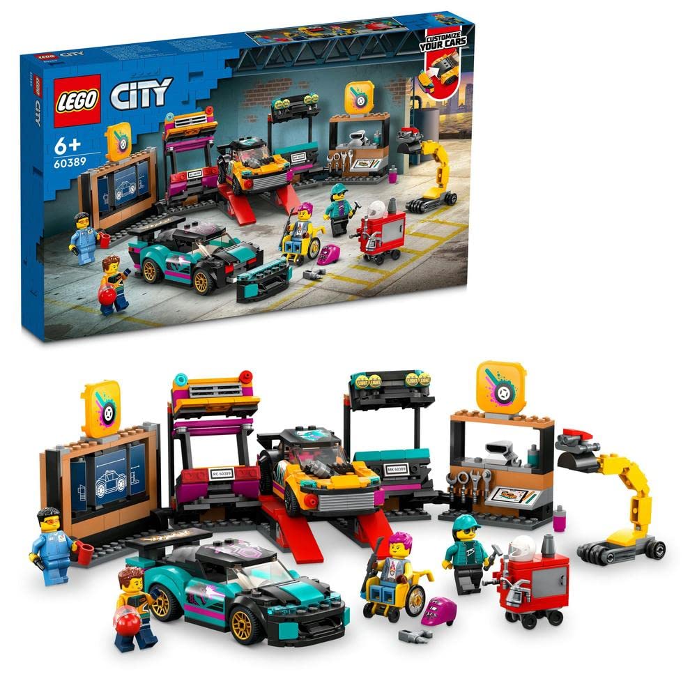 LEGO City Custom Car Garage Building Kit For Ages 6+