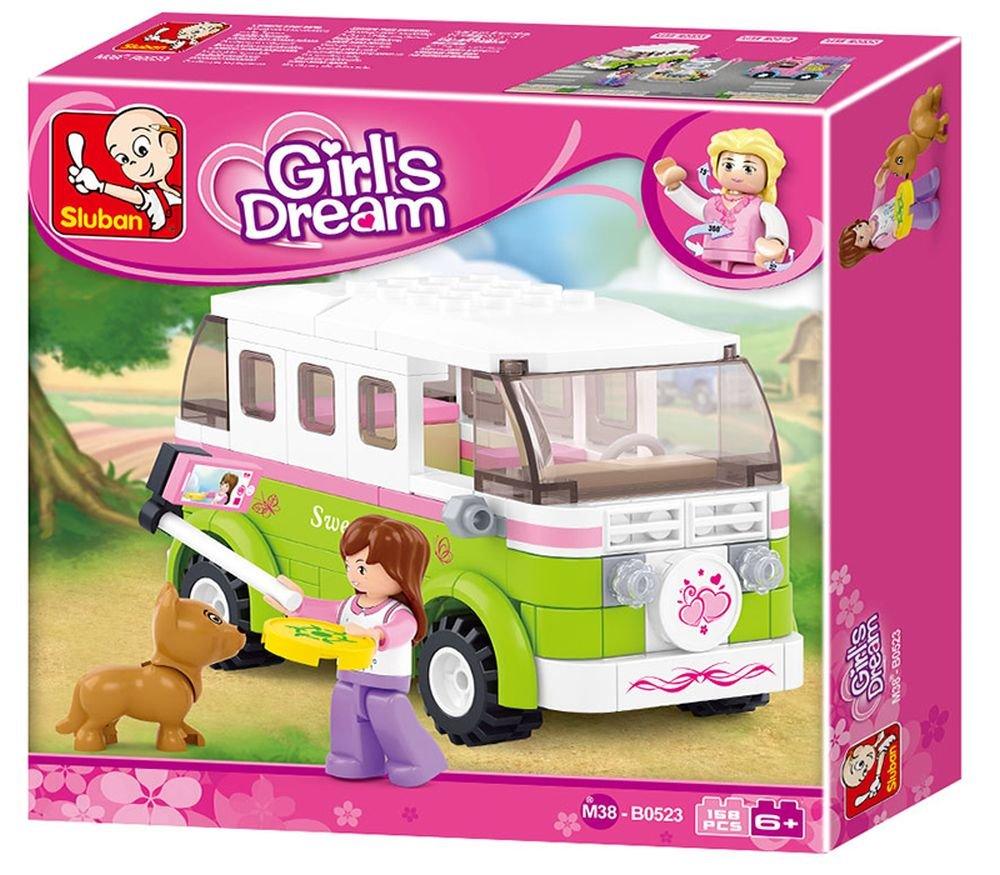 Sluban Girls Touring Wagon, Building Blocks For Ages 6+ - FunCorp India