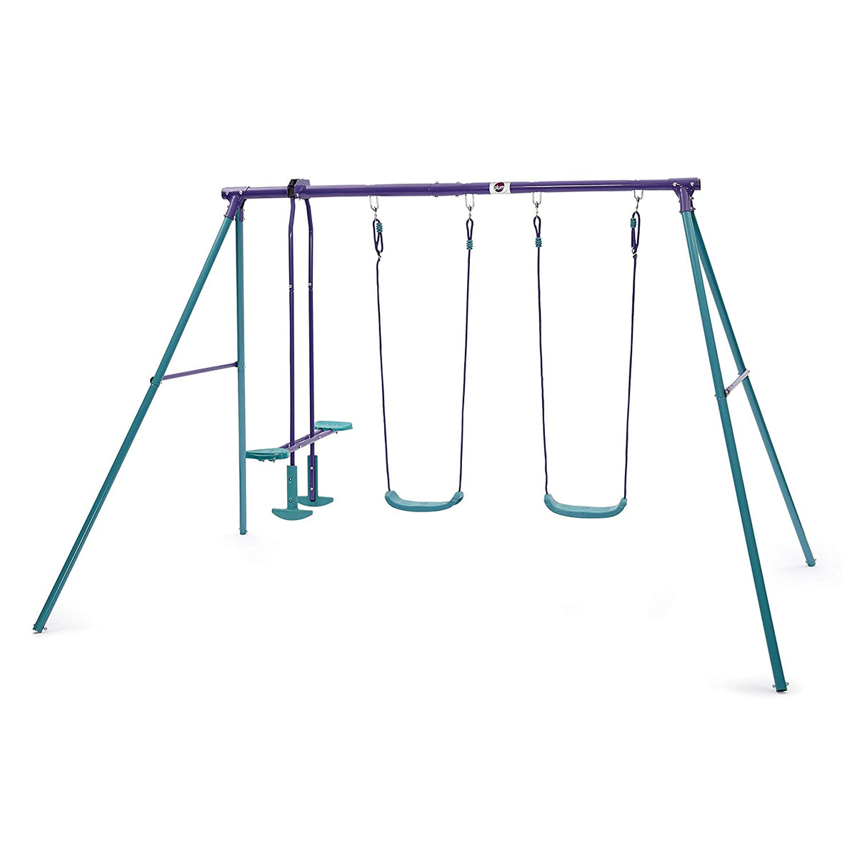 Plum Metal Jupiter Double Swing and Glider Set for Kids Ages 3-10 Years