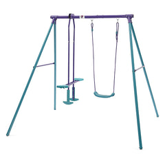 Plum Helios Metal Single Swing and Glider Set for Kids Ages 3-6 Years