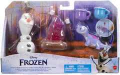 Disney Frozen 2 Olaf and Bruni Figures with Campfire Accessories for Kids Ages 3+